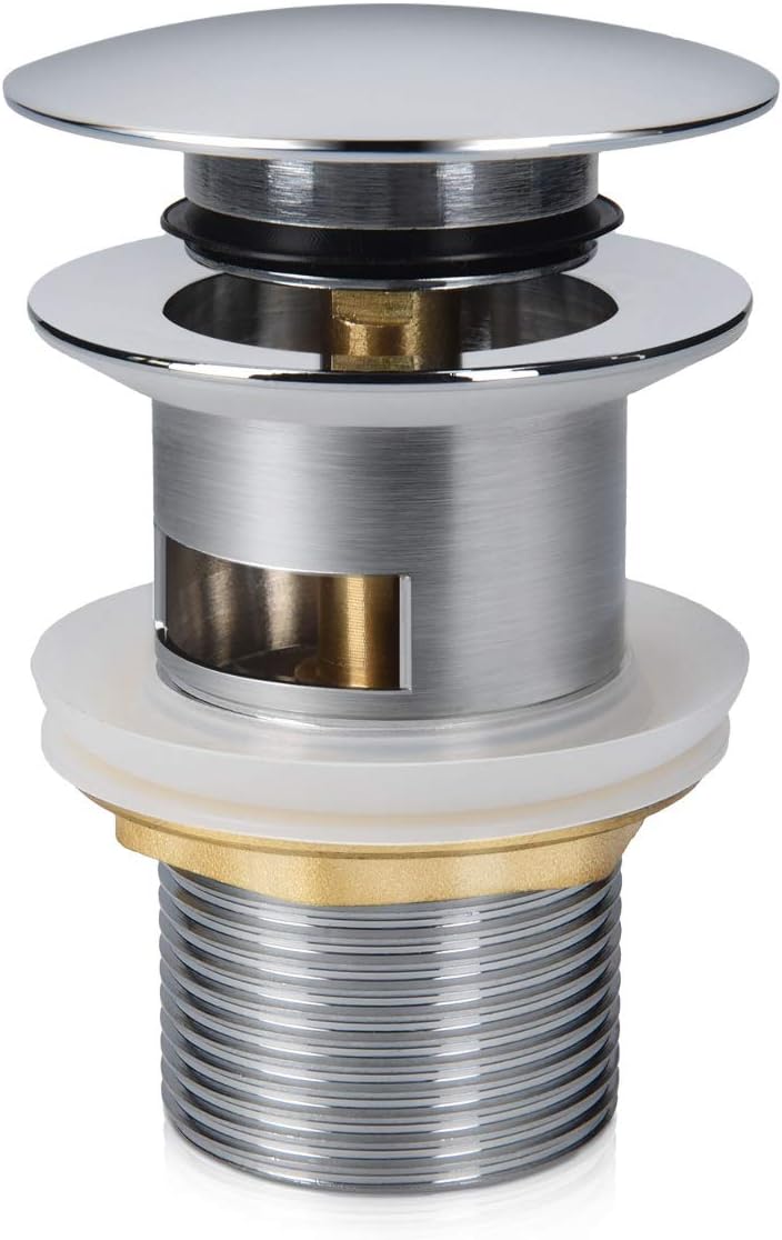 Push-Open Ablaufventil Premium Chrom