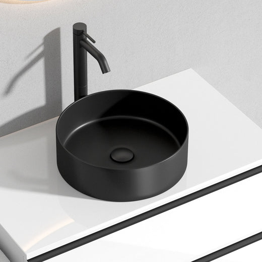 Aufsatz-Waschbecken A3 36 cm Schwarz matt