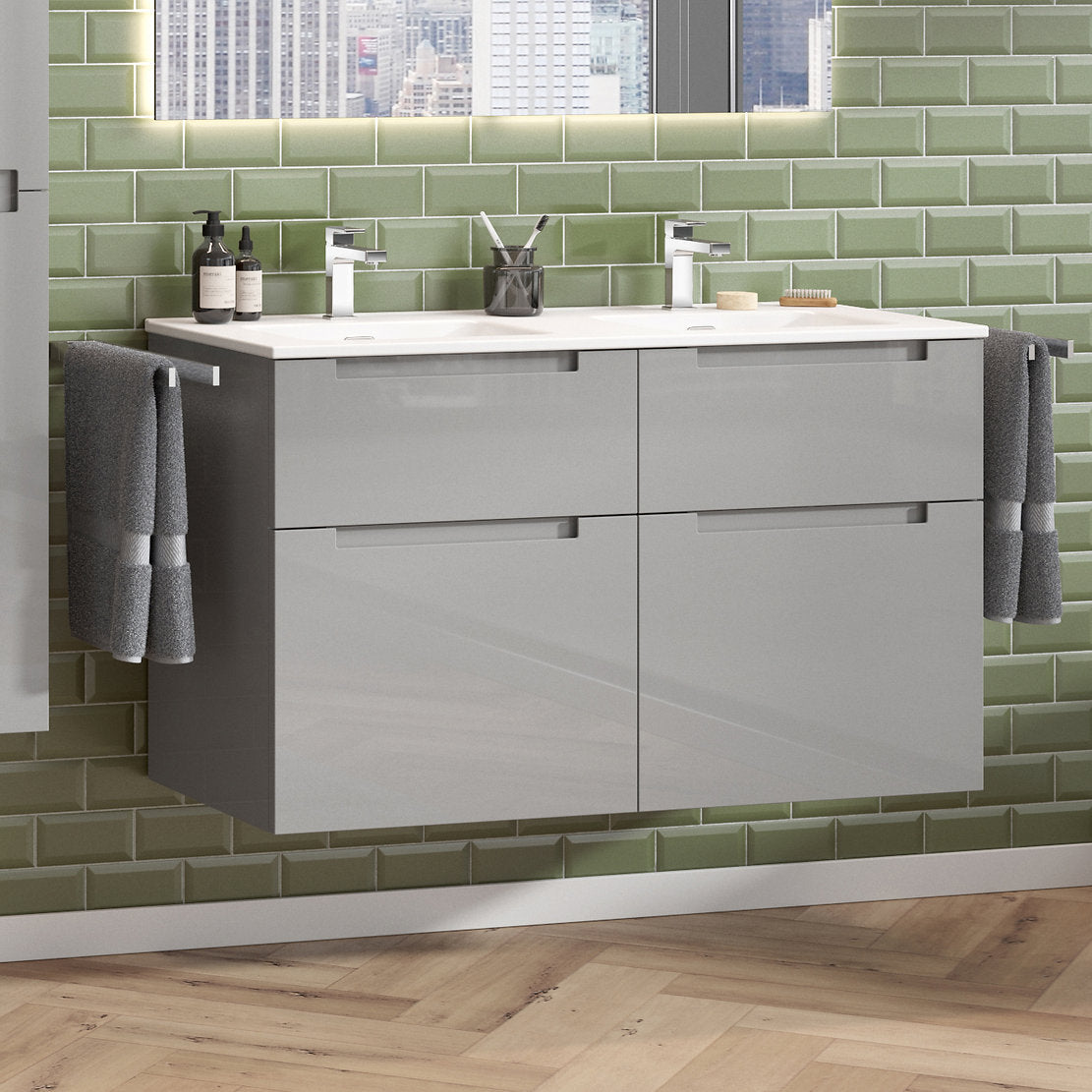 Waschbeckenunterschrank 120 cm mit 4 Schubladen