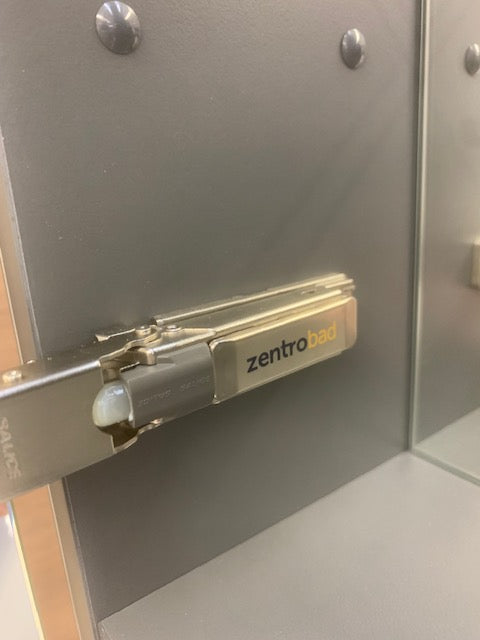 Spiegelschrank 100 cm Anthrazit mit 3 Türen
