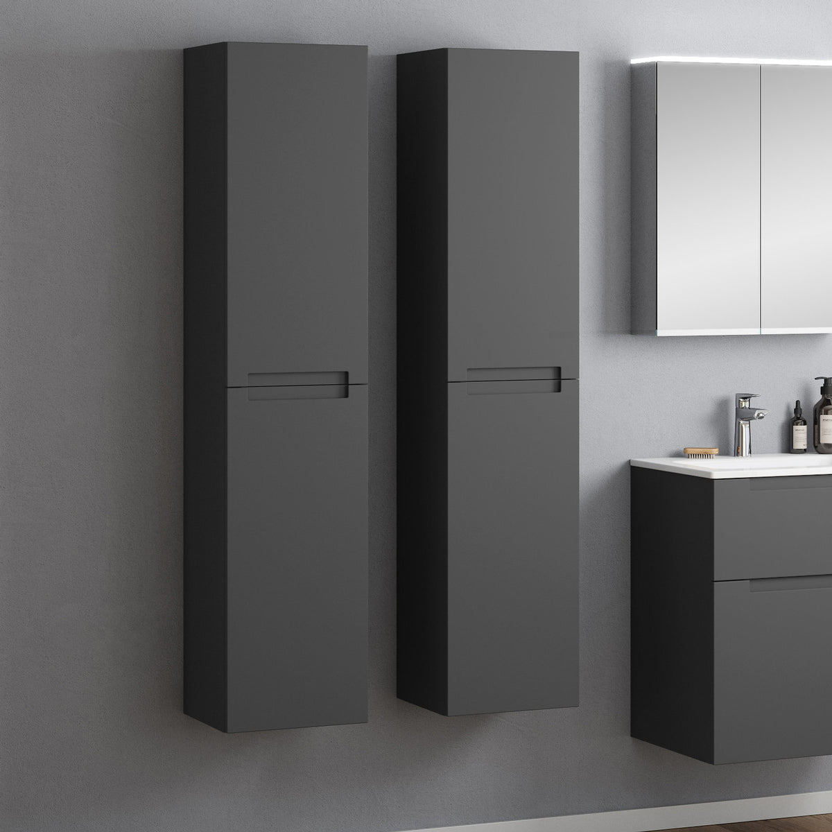 Hochschrank 35 cm mit 2 Türen