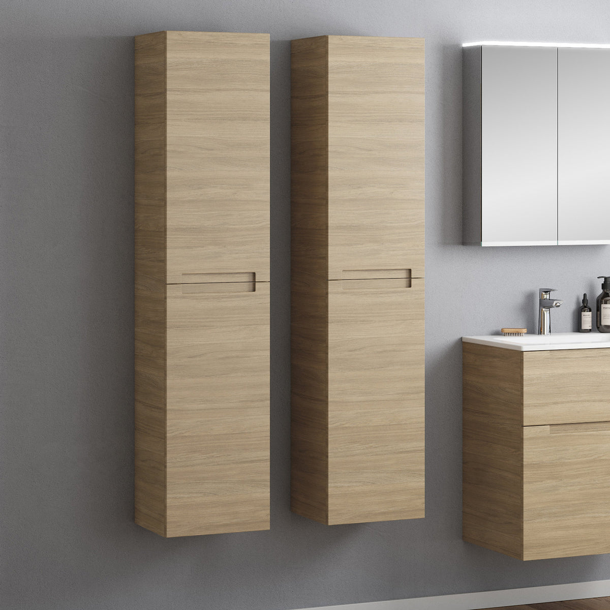 Hochschrank 35 cm mit 2 Türen